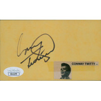 Conway Twitty Country Singer Signed 3x5 Index Card JSA Authenticated Conway Twitty Country Singer Signed 3x5 Index Card JSA Authenticated