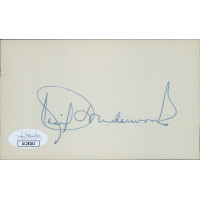 Cecil Underwood West Virginia Governor Signed 3x5 Index Card JSA Authenticated Cecil Underwood West Virginia Governor Signed 3x5 Index Card JSA Authenticated