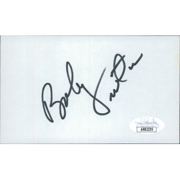 Bobby Vinton Singer Actor Signed 3x5 Index Card JSA Authenticated