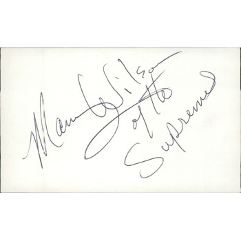 Mary Wilson The Supremes Singer Signed 3x5 Index Card JSA Authenticated