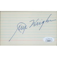 Jim Wright Texas Congressman Signed 3x5 Index Card JSA Authenticated Jim Wright Texas Congressman Signed 3x5 Index Card JSA Authenticated