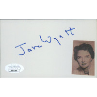 Jane Wyatt Actress Signed 3x5 Index Card JSA Authenticated Jane Wyatt Actress Signed 3x5 Index Card JSA Authenticated