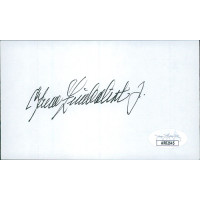 Efrem Zimbalist Jr. Actor Signed 3x5 Index Card JSA Authenticated Efrem Zimbalist Jr. Actor Signed 3x5 Index Card JSA Authenticated