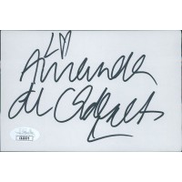 Amanda de Cadenet Photographer Signed 4x6 Index Card JSA Authenticated