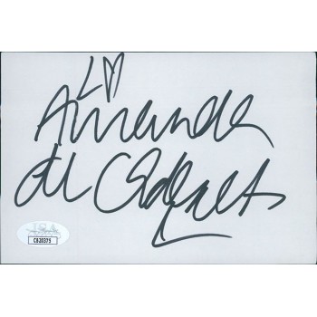 Amanda de Cadenet Photographer Signed 4x6 Index Card JSA Authenticated