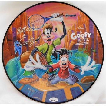 A Goofy Movie Bill Farmer Jason Marsden Signed Record Album JSA Authenticated