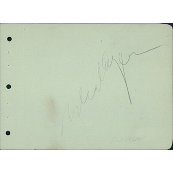 Tallulah Bankhead Actress Signed 4.25x6 Album Page JSA Authenticated Tallulah Bankhead Actress Signed 4.25x6 Album Page JSA Authenticated