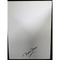 Milton Berle Signed 12x16 Stretched Canvas JSA Authenticated