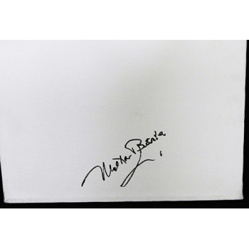 Milton Berle Signed 12x16 Stretched Canvas JSA Authenticated