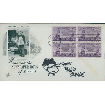 Bud Blake Tiger Cartoonist Signed First Day Issue Cover FDC JSA Authenticated Bud Blake Tiger Cartoonist Signed First Day Issue Cover FDC JSA Authenticated