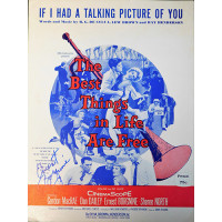 Ernest Borgnine Signed If I Had A Talking Picture of You Sheet Music JSA Authenticated
