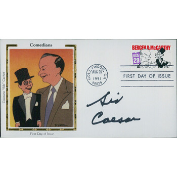 Sid Caesar Comedian Actor Signed First Day Issue Cover FDC JSA Authenticated Sid Caesar Comedian Actor Signed First Day Issue Cover FDC JSA Authenticated
