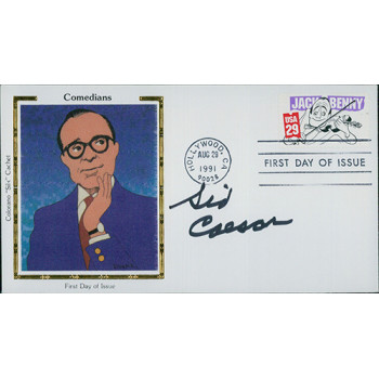 Sid Caesar Comedian Actor Signed First Day Issue Cover FDC JSA Authenticated