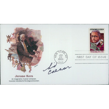 Sid Caesar Comedian Actor Signed First Day Issue Cover FDC JSA Authenticated