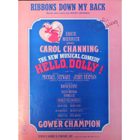 Carol Channing Signed Ribbons Down My Back Sheet Music JSA Authenticated