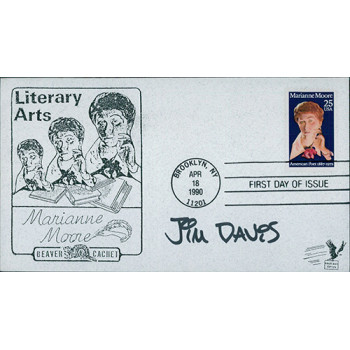 Jim Davis Garfield Cartoonist Signed First Day Issue Cover FDC JSA Authenticated