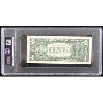 Jimmie Davis Governer Singer Signed One Dollar Bill Currency PSA Authenticated