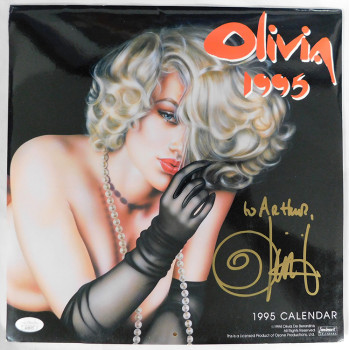 Olivia De Berardinis Artist Signed 1995 Wall Calendar JSA Authenticated