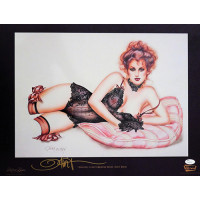 Olivia De Berardinis Signed Temptation 16x20 Lithograph Art Poster JSA Authenticated