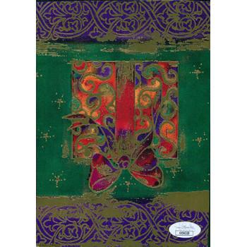 Dom DeLuise Actor Signed 5.5x7.5 Hand Drawn Sketch Card Stock JSA Authenticated