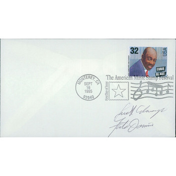 Fats Domino Piano Musician Signed First Day Issue Cover FDC JSA Authenticated Fats Domino Piano Musician Signed First Day Issue Cover FDC JSA Authenticated