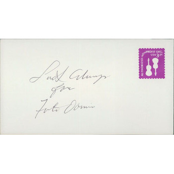 Fats Domino Piano Musician Signed Envelope FDC JSA Authenticated