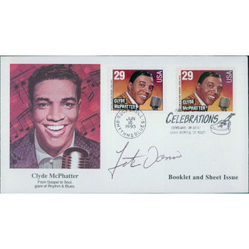 Fats Domino Piano Musician Signed First Day Issue Cover FDC JSA Authenticated