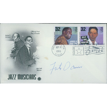 Fats Domino Piano Musician Signed First Day Issue Cover FDC JSA Authenticated