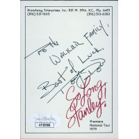 Tony Dow So Long Stanley! Actor Signed 3x4 Promo Card JSA Authenticated Tony Dow So Long Stanley! Actor Signed 3x4 Promo Card JSA Authenticated