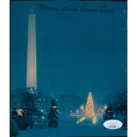 Mamie Eisenhower First Lady Signed 6x7 Cut Magazine Page JSA Authenticated