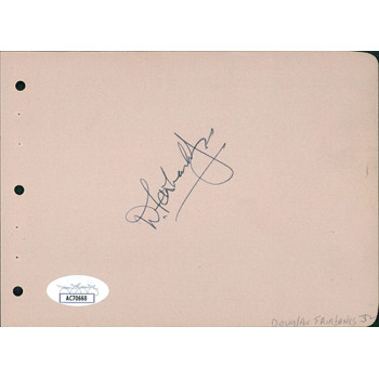 Douglas Fairbanks Jr. and Phil Baker Signed 4.25x6 Album Page JSA Authenticated Douglas Fairbanks Jr. and Phil Baker Signed 4.25x6 Album Page JSA Authenticated