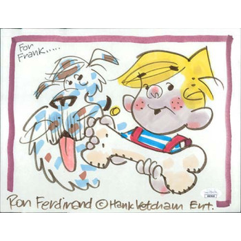 Ron Ferdinand Dennis the Menace Drawn Signed 8.5x11 Sketch JSA Authenticated Ron Ferdinand Dennis the Menace Drawn Signed 8.5x11 Sketch JSA Authenticated
