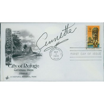 Annette Funicello Mouseketeer Signed First Day Cover Envelope JSA Authenticated