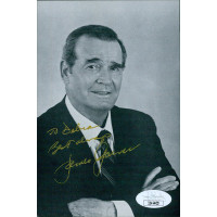James Garner Actor Signed 4x6 Postcard Photo JSA Authenticated Personalized