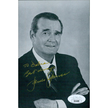 James Garner Actor Signed 4x6 Postcard Photo JSA Authenticated Personalized