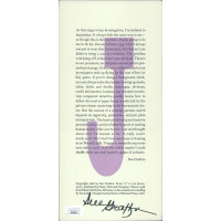 Sue Grafton Author Signed J is for Judgement 5x10.5 Promo Page JSA Authenticated