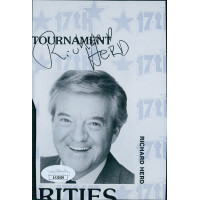 Richard Herd Actor Signed 4x6 Cut Page Photo JSA Authenticated Richard Herd Actor Signed 4x6 Cut Page Photo JSA Authenticated