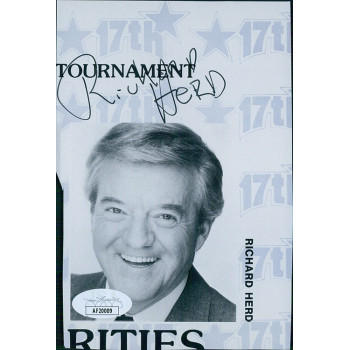 Richard Herd Actor Signed 4x6 Cut Page Photo JSA Authenticated Richard Herd Actor Signed 4x6 Cut Page Photo JSA Authenticated