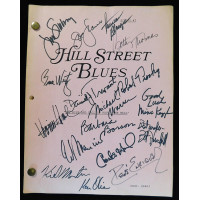 Hill Street Blues Cast Signed By 17 Script Copy JSA Authenticated