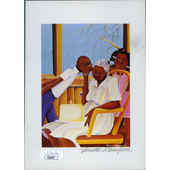 Varnette Honeywood Signed Birthday 5x7 Print JSA Authenticated Varnette Honeywood Signed Birthday 5x7 Print JSA Authenticated