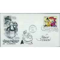 Frank Johnson Cartoonist Signed First Day Issue Cover FDC JSA Authenticated