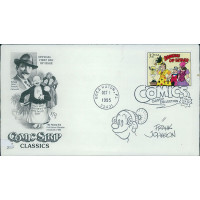 Frank Johnson Cartoonist Signed First Day Issue Cover FDC JSA Authenticated
