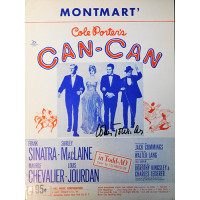 Louis Jourdan Signed Montmart' Sheet Music JSA Authenticated