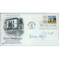 Ephraim Katzir 4th Israeli President Signed First Day Issue Cachet JSA Authentic