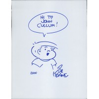 Bil Keane Family Circus Cartoonist Signed 8.5x11 Page Sketch JSA Authenticated Bil Keane Family Circus Cartoonist Signed 8.5x11 Page Sketch JSA Authenticated