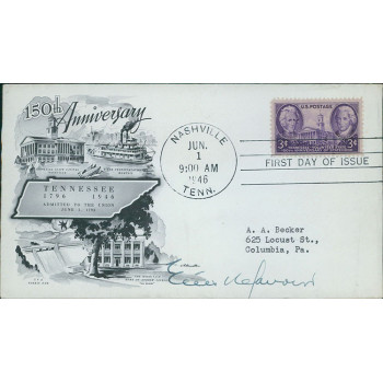 Estes Kefauver Tennessee Senator Signed First Day Issue Cachet JSA Authenticated Estes Kefauver Tennessee Senator Signed First Day Issue Cachet JSA Authenticated