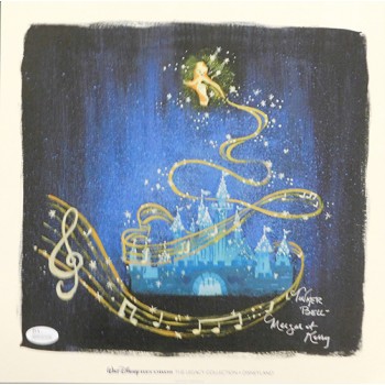 Margaret Kerry Disney Tinker Bell Signed 12x12 Record Print JSA Authenticated