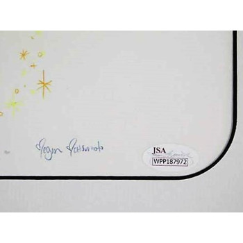 Margaret Kerry Disney Tinker Bell Signed 12.5x10.5 Color Sketch JSA Authenticated