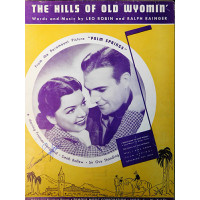 Frances Langford Signed The Hills of Old Wyomin' Sheet Music JSA Authenticated