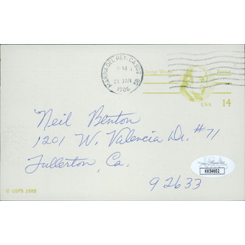 Tina Louise Actress Signed 3.5x5.5 Postcard JSA Authenticated Tina Louise Actress Signed 3.5x5.5 Postcard JSA Authenticated